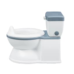 Childrens Simulation Grey Solid Baby Training Potty With Flushing Sound