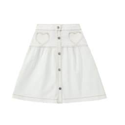 AP SS26 white denim collection children girls boys cotton jeans denim jumper skirts shirts family matching clothes