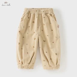 Dave Bella Children's Baby Pants Autumn Girls Baby Fashion Casual Corduroy Sweet Cute Loose Straight Trousers Outdoor DB3252518