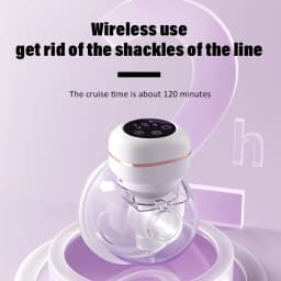 1 PC Wearable Breast Pump Electric Hands Free Low Noise Leak-Proof Breast Milk Pump with 3 Modes 9 Levels for Moms