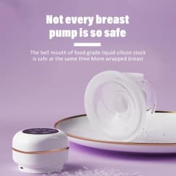 1 PC Wearable Breast Pump Electric Hands Free Low Noise Leak-Proof Breast Milk Pump with 3 Modes 9 Levels for Moms