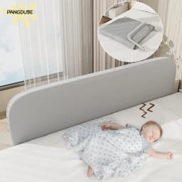 PANGDUBE Foldable Baby Bed Rail Guard Portable Safety Railing for Kids Bed Child Barrier Anti Fall Toddler Bed Fence Protection