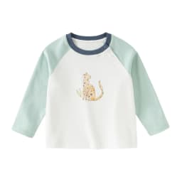 Dave Bella Children Long Sleeved T-shirts Autumn Spring Boys Girls Cartoon Printed Pullover Pure Cotton Bottoming Tops DB1260313