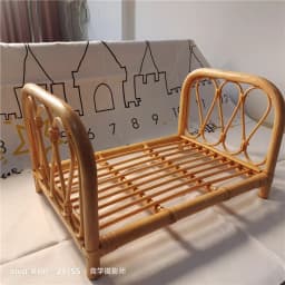 Newborn Photography Props Handmade Vintage Bamboo Chair baby bed girl Boy Photography Props Newborn Photo Posing Props Baby Crib