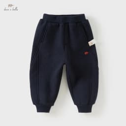 Dave Bella Children Velvet Pants Winter Autumn Thick Baby Boys Cotton Elastic Waist Trousers Outdoor Kids Casual Pants DB4254263