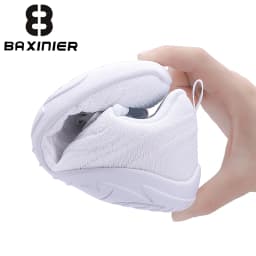 BAXINIER Girls White Cheer Shoes Trainers Breathable Training Dance Tennis Shoes Lightweight Youth Cheer Competition Sneakers