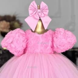 2024 Wed Dress Vestido Children Flower Girl Princess Dresses Clothes Kids Birthday Party Tutu Gown Costume Piano Pageant Outfit