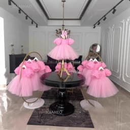 2024 Wed Dress Vestido Children Flower Girl Princess Dresses Clothes Kids Birthday Party Tutu Gown Costume Piano Pageant Outfit
