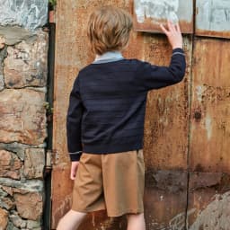 Dave Bella Children Cardigan Sweater Autumn Spring Long Sleeve Boys Knitted Cotton Top Fashion Outerwear Kids Clothes DK1261187