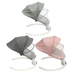 Portable Baby Stroller Rocker Electric Rocking Chair 0-12 Months Baby Rocker To Sleep Pink/Green/Grey