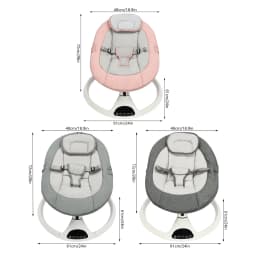 Portable Baby Stroller Rocker Electric Rocking Chair 0-12 Months Baby Rocker To Sleep Pink/Green/Grey