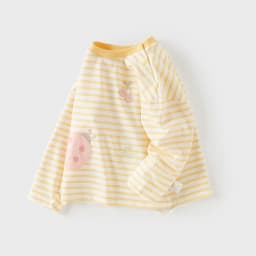 Dave Bella Children Bottoming T-shirts Spring Summer Pure Cotton Boys Girls Stripe Pullover Long Sleeves Kids Clothing DB1260806