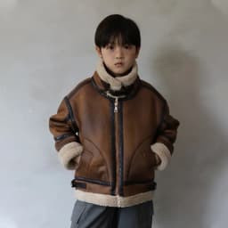 2026 Winter Kids Suede Leather Jacket Boys Girls Faux Fur Coat Thick Warm Fleece Outerwear Teen Children Top Clothes 2-15 Years