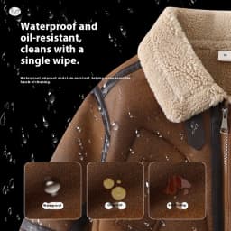 2026 Winter Kids Suede Leather Jacket Boys Girls Faux Fur Coat Thick Warm Fleece Outerwear Teen Children Top Clothes 2-15 Years