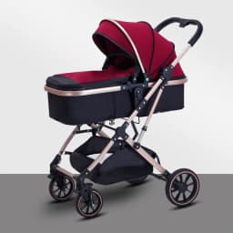 Baby Stroller: Sit-or-Lie Position, High-View Two-Way Design, Adjustable Backrest, Easy Folding, Shock Absorption, Ages 0–3