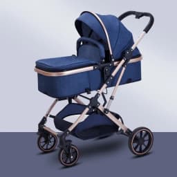 Baby Stroller: Sit-or-Lie Position, High-View Two-Way Design, Adjustable Backrest, Easy Folding, Shock Absorption, Ages 0–3