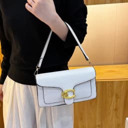 New trendy shoulder bag, designer handbag with detachable shoulder strap, elegant and fashionable women's crossbody bag