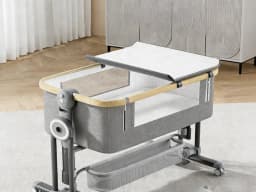 Aluminum alloy baby bed, movable, foldable, and portable