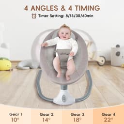 Multifunctional Electric Auto Rock Baby Cradle With Lullabies For Newborn To 18 Months Infant