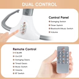 Multifunctional Electric Auto Rock Baby Cradle With Lullabies For Newborn To 18 Months Infant