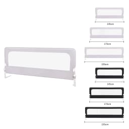 Folding Bed Rail, 1 Pcs Bed Rail, Child Safety Barrier for Beds in Oxford Fabric and PP, 180/200×70×26cm, Baby Fall Protection