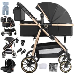 Light Weight Baby Stroller 3 in 1 Travel Pram Baby Pushchair Kids Wagon Stroller