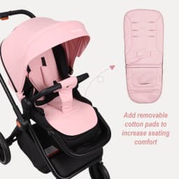 2-in-1 Foldable Baby Stroller Travel System High Landscape Aluminum Frame Fold Pram Newborn Infant Stroller 0-4 Years