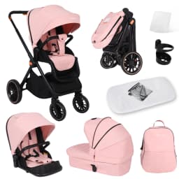 2-in-1 Foldable Baby Stroller Travel System High Landscape Aluminum Frame Fold Pram Newborn Infant Stroller 0-4 Years