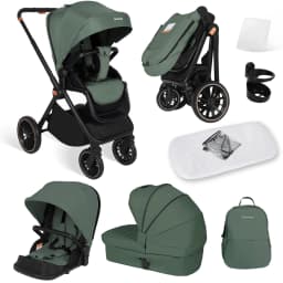 2-in-1 Foldable Baby Stroller Travel System High Landscape Aluminum Frame Fold Pram Newborn Infant Stroller 0-4 Years