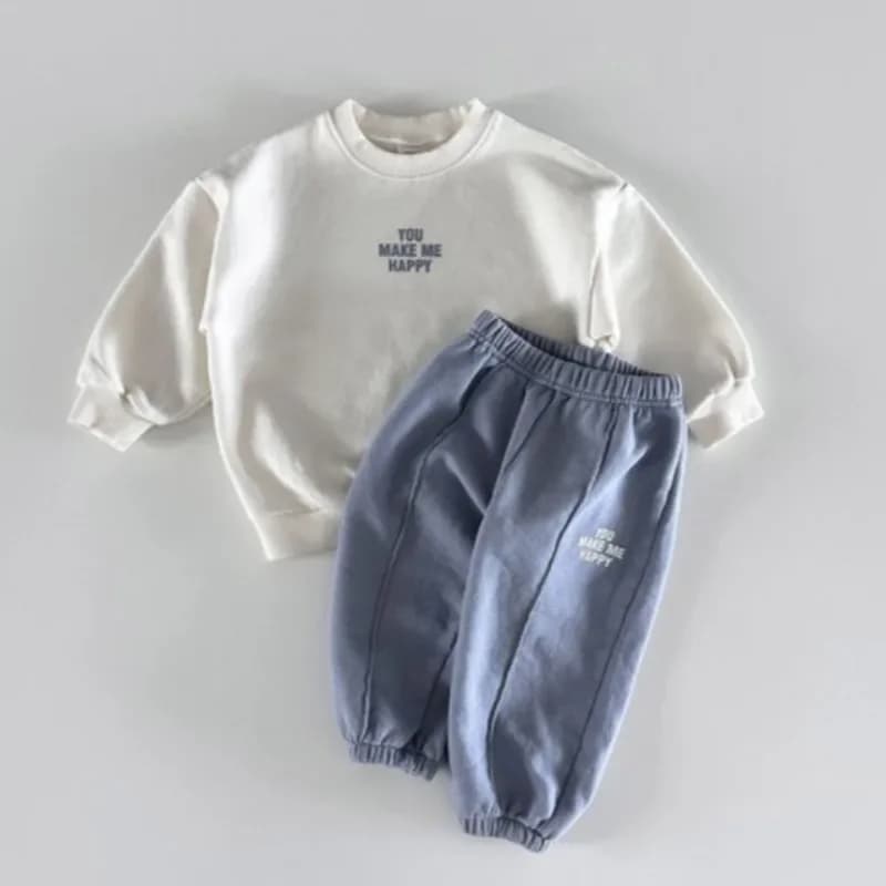 2026 Autumn Children Clothing Set Korean Boys Long Sleeve Sweater+Pants Suit Baby Girls Casual 2PCS Spring Tracksuit Leisure Set
