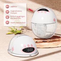 Electric breast pump Portable breast pump with 4 modes, 12 levels & LCD display portable breast pump, LED smart display, ultra-quiet rechargeable, portable design, low noise, leak-proof, portable design, low noise, leak-proof 4.1 (15)