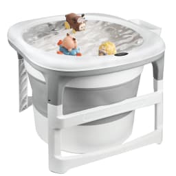 Large bathtub for newborn, baby, child, adult, shower or outdoor-Gray