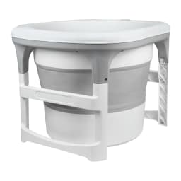 Large bathtub for newborn, baby, child, adult, shower or outdoor-Gray