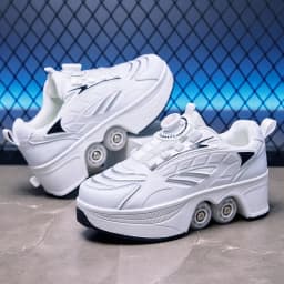 Roller Skates Kids Gifts 2026 New Big Four-wheeled Roller Skates Four-wheeled Retractable Teenagers Roller Skates Waterproof