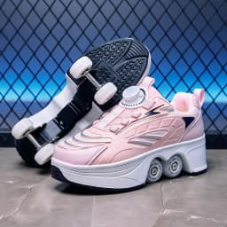 Roller Skates Kids Gifts 2026 New Big Four-wheeled Roller Skates Four-wheeled Retractable Teenagers Roller Skates Waterproof