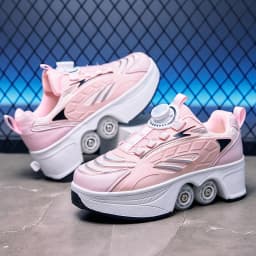 Roller Skates Kids Gifts 2026 New Big Four-wheeled Roller Skates Four-wheeled Retractable Teenagers Roller Skates Waterproof
