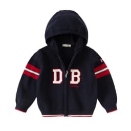 Dave Bella Boys Sweater Autumn Cardigan Sweater Spring Long Sleeves Children Coat Clothes Letter Gentle Fashion Party DB3262552
