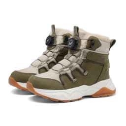 JMFCHI Kids Snow Boots Waterproof Winter Hiking Boots Warm Fur Lined Slip Resistant Outdoor Boots for Boys And Girls
