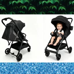 2-in-1 Baby Stroller Lightweight Portable Folding Carriage Travel Buggy Easy Assembly Cheap Practical High Baby Pram Great Parents' Choice Popular Hot Selling