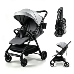 2-in-1 Baby Stroller Lightweight Portable Folding Carriage Travel Buggy Easy Assembly Cheap Practical High Baby Pram Great Parents' Choice Popular Hot Selling