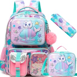 Cute Backpack for Girls Backpacks for Elementary Preschool Students Kids School Cute Backpack Lunch Bag and Penbag