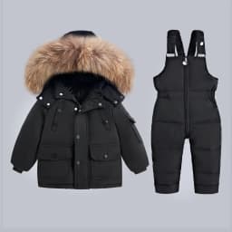 -30 Baby Winter Thickened Warm down Jacket and Jumpsuit Children Toddler Kids Clothing Set 2Pcs Girl Clothes Infant Snowsuit 1-6