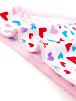 ZEKSAF Girls Cotton Briefs Pink Floral Design 36 Pack Elastic and Soft Underwears for Toddler