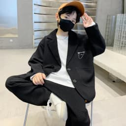 ZOETOPKID Kids Boys Suit Blazer+Pants Two Piece Black Khaki Spring Autumn Children Casual Formal Clothing 2PCS Set