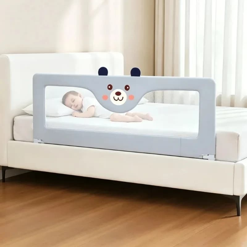 IMBABY Bed Guardrail Liftable Crib Protectors Adjustable Handrail Bed Safety Children Washable Baby Safety Bed Barrier Bumper