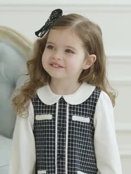 Dave Bella Girls Baby Knitted Dress Autum Kids Long Sleeve Fake Two Piece Princess Dress Retro College Style Party DB3253129