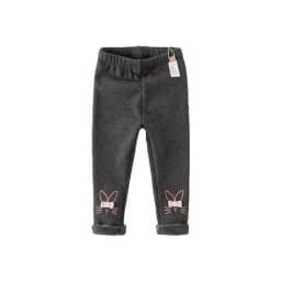 Dave Bella Children's Plush Pants Autumn Winter Girls' Casual Fashion Tight Pants Leggings Cute Sport Outdoor DB4238121