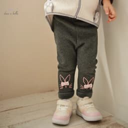 Dave Bella Children's Plush Pants Autumn Winter Girls' Casual Fashion Tight Pants Leggings Cute Sport Outdoor DB4238121