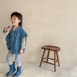 2026 New Spring Girls Denim Vest Fashion Children Sleeveless Coat Solid Baby Boys Denim Jacket Cardigan Kids Clothes