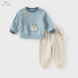 Dave Bella Children Autumn Spring T-shirt Trousers Suits Boys Pullover+Pant 2Pcs Sets Costume Tracksuits Clothes DB3252459